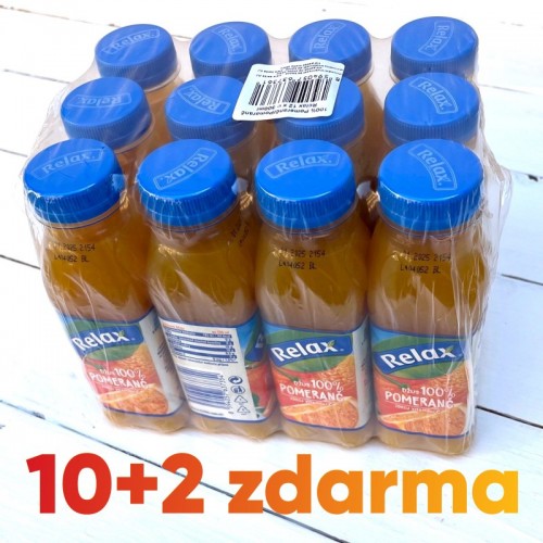 12 pack Relax 100% Pomeranč...